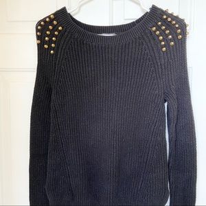 Express - Black Studded Sweater